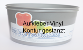 Aufkleber Vinyl, Kontur gestanzt